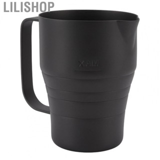 Lilishop Coffee Latte Art Pitcher   Frother Cup Polished Handle Limit Line Durable  for Cafe