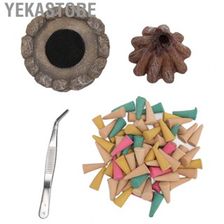 Yekastore  Burner Firewood Pile Statue Cone  Holder With 80  Cones