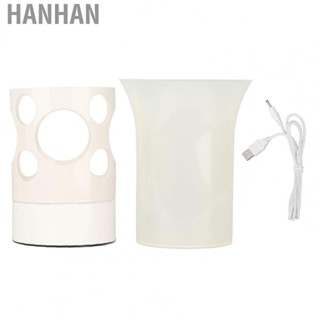 Hanhan Vase Lamp   Decorative Soft Vase Night Lamp Dual Use USB Powered Scratch Resistant  for Bedroom