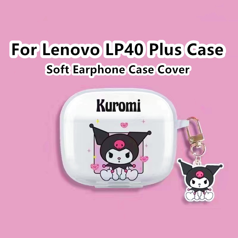 สําหรับ Lenovo LP40 Plus Case โปร่งใสการ์ตูนสร้างสรรค์สําหรับ Lenovo LP40 Plus ปลอกหูฟังแบบนุ่มฝาครอ