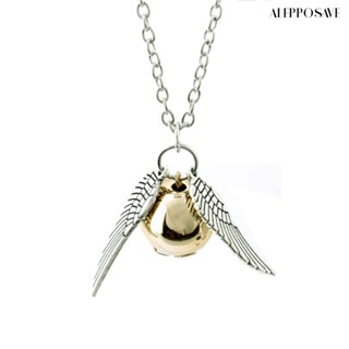 [AS] เครื่องประดับ สร้อยคอทองคํา พร้อมจี้ Harry Potter and The Deathly Hallows Gold Snitch สําหรับทุกเพศ