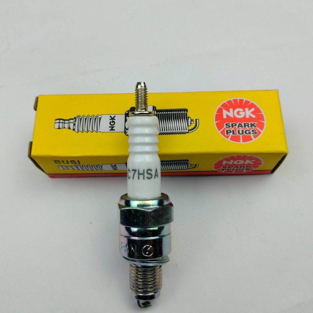 หัวเทียน NGK C7HSA ดั้งเดิม / หัวเทียนมอเตอร์ไซค์ NGK Mio, Grand, Supra