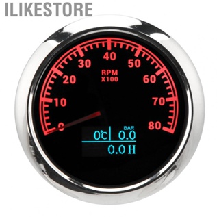 Ilikestore Tachometer Gauge DC 9-32V  Fog Glass Engine Tachometer 85mm for Boat