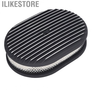 Ilikestore Air Filter  Full Finned Black Air Cleaner Direct Fit 12in  for 5 1/8in 4 Barrel Opening Carburetors