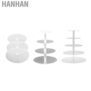 Hanhan Cupcake Holder  Easy Assembly Round  Acrylic Cupcake Stand  for Wedding