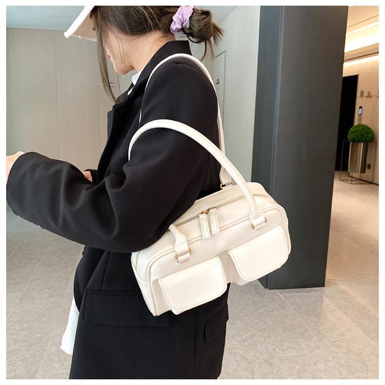กระเป๋าถือ จุของได้เยอะ มีซิป bag กระเป๋าผู้หญิง สไตล์เกาหลี ความจุสูง handbag