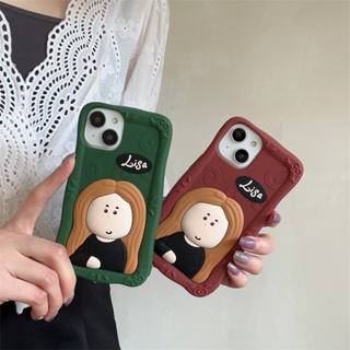 เคสโทรศัพท์มือถือ ยางซิลิโคนนิ่ม กันกระแทก ลายการ์ตูนเด็กผู้หญิงน่ารัก สามมิติ สร้างสรรค์ สําหรับ Apple 11 12 13 14 pro max