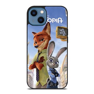 เคสโทรศัพท์มือถือ กันกระแทก ลายการ์ตูนดิสนีย์ ZOOTOPIA NICK AND JUDY สําหรับ IPhone 14 Plus 13 Pro Max 12 Mini X