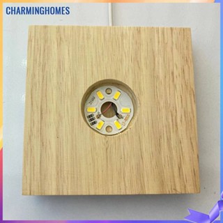 ★ บ้านที่มีเสน่ห์ ★ โคมไฟตั้งโต๊ะ LED ฐานไม้ สําหรับตกแต่งบ้าน