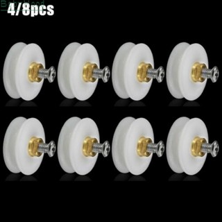 【Big Discounts】4/8pcs Replacement Shower Door Rollers / Runners / Wheels Grooved 22mm Diameter#BBHOOD