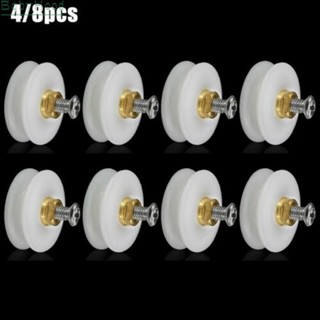 【Big Discounts】4/8pcs Replacement Shower Door Rollers / Runners / Wheels Grooved 22mm Diameter#BBHOOD