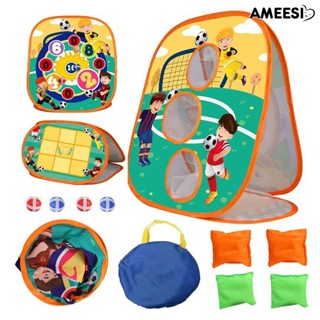 Ameesi 3 in 1 ชุดของเล่นโยนเป้า ฝึกความบันเทิง แบบผ้า พับได้ สําหรับเด็ก