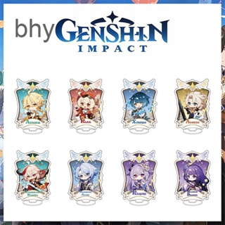 Bhy ฟิกเกอร์การ์ตูนอนิเมะเกม Genshin Impact Shenhe Yunjin Yae Miko น่ารัก สําหรับตกแต่งโต๊ะคอสเพลย์