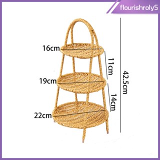 [Flourishroly5] ตะกร้าสาน สําหรับตกแต่งโต๊ะกาแฟ ขนมขบเคี้ยว