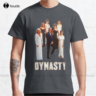 เสื้อยืด พิมพ์ลายดิจิทัล Dynasty 80S สไตล์เรโทร คลาสสิก ขนาดใหญ่ สําหรับผู้ชาย และผู้หญิง