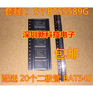 ชิปแผงวงจรรวม ควบคุมคอมพิวเตอร์รถยนต์ BTS5589G SSOP36 (ส่งไดโอด BAT54) 5 ชิ้น