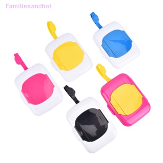 Familiesandhot&gt; กระเป๋าใส่ทิชชู่เปียก เดินทาง แบบรีฟิล ใช้ซ้ําได้ - กล่องใส่ทิชชู่เปียก