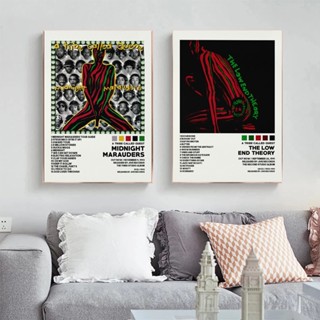 ใหม่ โปสเตอร์อัลบั้มเพลง A Tribe Called Quest The Low End Theory สําหรับตกแต่งผนังบ้าน ห้อง ของขวัญ