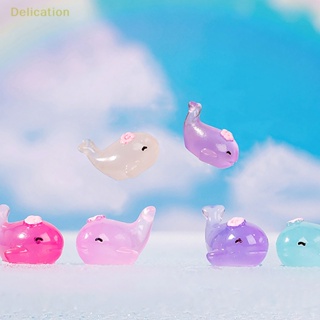 [Delication] ตุ๊กตาปลาวาฬ เต่า โลมา ขนาดเล็ก สไตล์โมเดิร์น DIY สําหรับตกแต่งบ้าน ตู้ปลา 2 ชิ้น