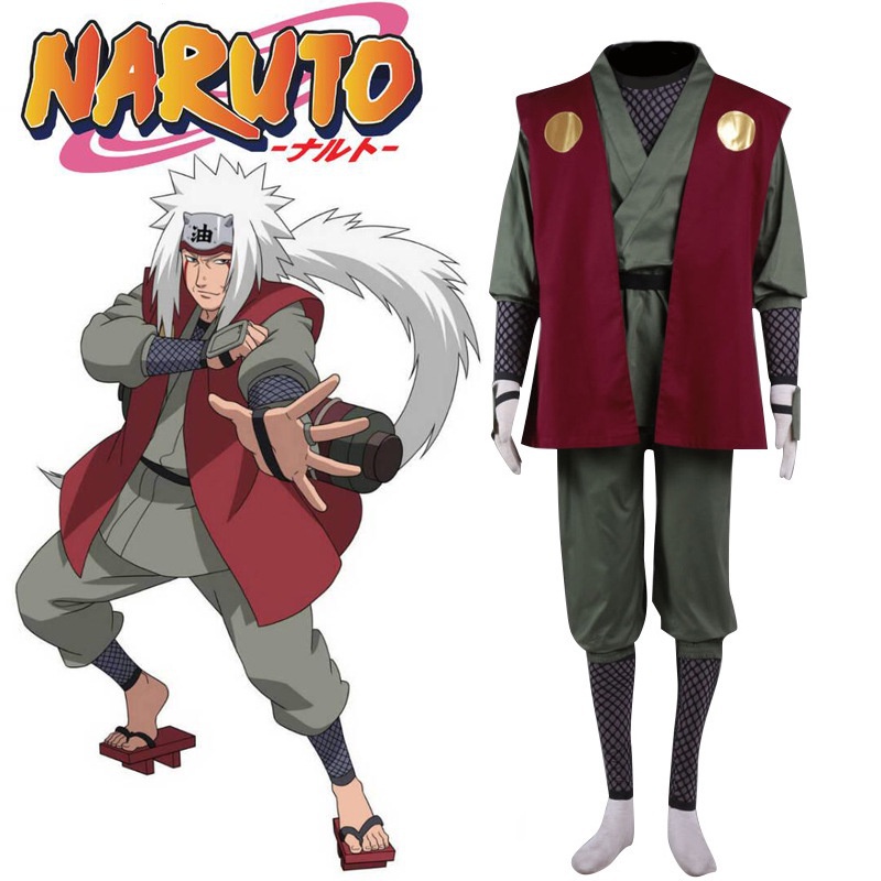 ชุดคอสเพลย์นารูโตะ Naruto Jiraiya Cosplay Costume Jiraiya รุ่นที่ 1 เครื่องแต่งกายคอสเพลย์ เหมาะกับเ