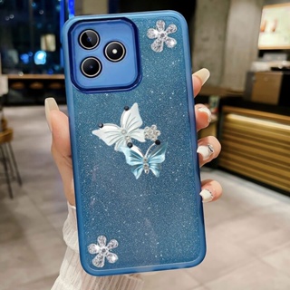 เคสมือถือ แบบนิ่ม ลายผีเสื้อ หรูหรา สําหรับ Infinix NOTE Hot 30 30i 30Pro 30VIP Smart 7 4G 5G