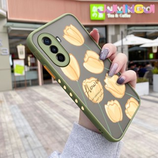 เคสโทรศัพท์มือถือ ซิลิโคนนิ่ม ใส กันกระแทก ลายดอกไม้สีเหลือง สําหรับ Huawei Nova Y70 Plus Nova 10 Pro