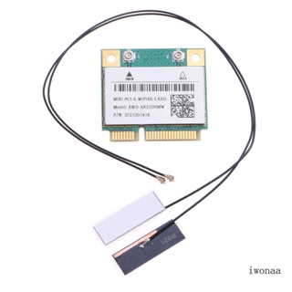 Iwo อะแดปเตอร์การ์ด WiFi ไร้สาย 2 4GHz 5GHz Mini PCI-E BT5 2 พร้อมเสาอากาศภายนอก