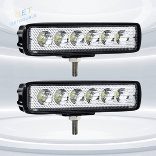 [Getdouble.th] ไฟตัดหมอก LED 6 ดวง IP68 กันน้ํา สําหรับรถบรรทุก Jeep SUV [Getdouble.th]