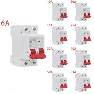 เบรกเกอร์วงจรพลังงานแสงอาทิตย์ DC1000V 6 10 16 20 25 32 40 50 63A DC MCB 2 เสา 1 ชิ้น