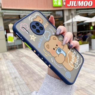 สําหรับ Huawei Mate 30 Pro Mate 30 Lite เคสการ์ตูนหมีเท็ดดี้ ขอบสี่เหลี่ยม ดีไซน์ใหม่ กันกระแทก ฝ้า ใส เคสโทรศัพท์แข็ง