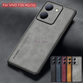 เคสโทรศัพท์หนังแกะ ซิลิโคนนิ่ม กันกระแทก ป้องกันเลนส์กล้อง สําหรับ VIVO Y36 4G Y 36 Y35 Y22S Y78 5G