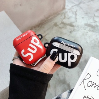 Supreme เคสหูฟัง Tpu แบบนิ่ม กันกระแทก ป้องกันความเครียด หรูหรา สําหรับ Apple AirPods 1 2 Pro