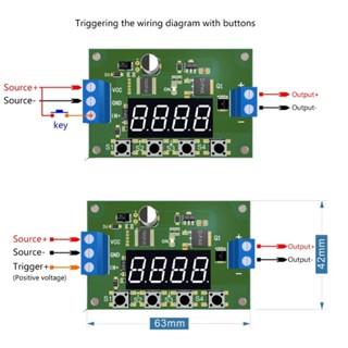 Com* โมดูลรีเลย์สวิตช์ตั้งเวลา ป้องกันการรบกวน 5-30V