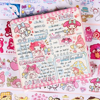 SANRIO [cxGYMO] สติกเกอร์ ลายการ์ตูนอนิเมะ Kuromi Cinnamoroll น่ารัก สําหรับตกแต่งเคสโทรศัพท์มือถือ HDY