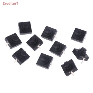 [EruditerT] สวิตช์ปุ่มไฟฉาย 12*12*9.4 มม. 2Pin แบบบางพิเศษ 10 ชิ้น [ใหม่]