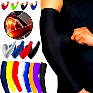 Compression Arm Sleeve Protective Elbow Support Brace Sun Protection Fitness