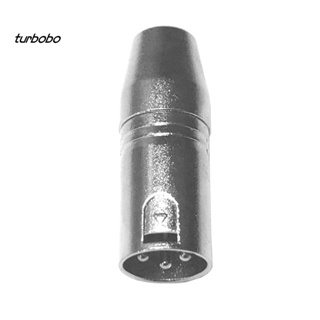 Turbobo XLR 3 Pin Male Plug to 3.5 มม. TRS Female อะแดปเตอร์แจ็คไมโครโฟนเสียงสเตอริโอ