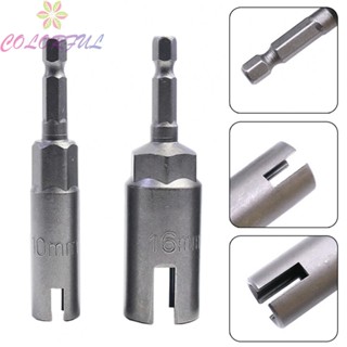 【COLORFUL】Nut Driver Set Power Wing Nut Screwdriver Sleeve Slot Socket Wrench 10mm/16mm