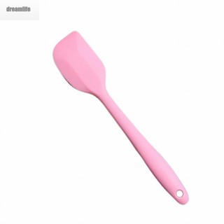 【DREAMLIFE】Silicone Spatula Non Stick Pink Smoother Baking Tool Butter Cream Scraper