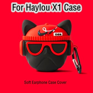 【Ĕĕ】เคสหูฟัง แบบนิ่ม กันกระแทก ลายการ์ตูน สําหรับ Haylou X1 Haylou X1