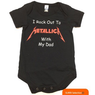 ต้องซื้อ! Metallica ชุดจัมพ์สูท ลาย I ROCK OUT TO METALLICA พร้อมรอมเปอร์ วันพีช สําหรับเด็ก