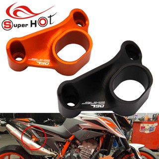 โลโก้ DUKE 790 อุปกรณ์เสริมรถจักรยานยนต์ ขายึดท่อไอเสีย อลูมิเนียม สําหรับ KTM DUKE790 790DUKE DUKE 790