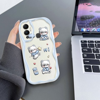 Ybd เคสโทรศัพท์มือถือ ซิลิโคนนุ่ม ลายคลื่นน่ารัก สําหรับ Infinix Hot 12 Play NFC X6816 X6816C X6816D