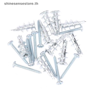 Shine สลักเกลียวติดผนัง โลหะผสมสังกะสี 10 ชุด