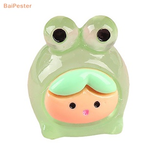 [BaiPester] ตุ๊กตาเป็ดเรซิ่นเรืองแสง ขนาดเล็ก สําหรับตกแต่งบ้านตุ๊กตา DIY