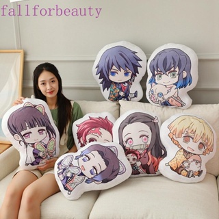 FALLFORBEAUTY หมอนตุ๊กตานุ่ม รูปการ์ตูน Tanjirou Zenitsu Nezuko Inosuke ของเล่นสําหรับเด็ก