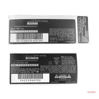 Zzz สติกเกอร์ไวนิล PVC แบบเต็มตัว สําหรับ PS2 90000 70000 5 ชิ้น