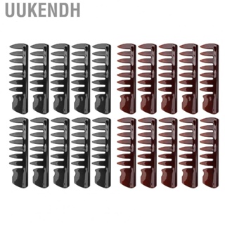 Uukendh Styling Hair Comb  Rounded Edge 10 Pcs Compact Portable Wide Tooth for Men Room