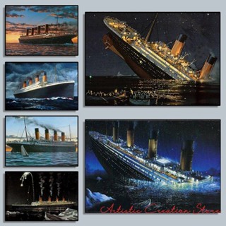 โปสเตอร์ภาพวาดผ้าใบ พิมพ์ลายภาพยนตร์ The Boat In Titanic Classic Hd สําหรับตกแต่งผนังบ้าน ห้องนั่งเล่น คลับ