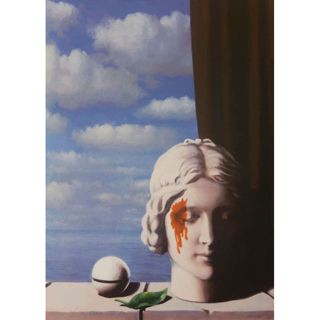 โปสเตอร์ผ้าใบ พิมพ์ลาย Rene Magritte Surrealism สไตล์คลาสสิก สําหรับตกแต่งผนัง 69F 0511